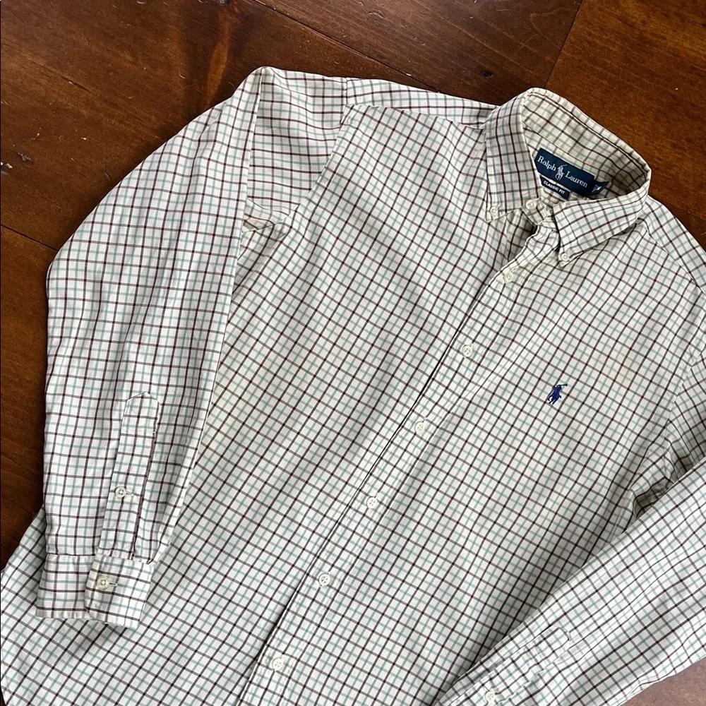 Ralph Lauren Classic Fit Long Sleeve Button Down Shirt - Sz M